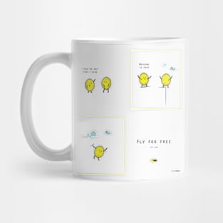 Lemon Ed - Flying is for free Mug